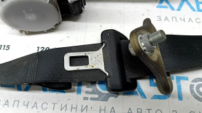 Passenger seat belt with tensioner and squib for Subaru Forester 19-22 SK, black, sooty, dry-cleanable, oxidized latch