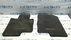 Set of floor mats, fabric, Hyundai Sonata 11-15, black, dry cleanable