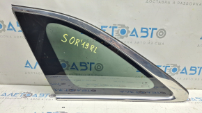 Rear left window, blind glass, Kia Sorento 16-20, chrome, dent on molding, scratches
