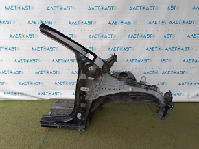 The front right quarter of Toyota Prius 50 16-22 is sawn off, black