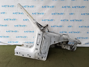 Front right quarter of BMW 3 F30 16-18 sawed off, white
