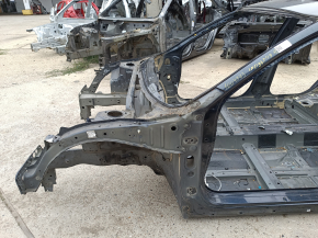 Front left quarter panel of Honda Insight 19-22 on the body, blue, bumper