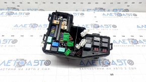 The underhood fuse box for a Honda Insight 19-20 is large, without a cover or wiring, and the fasteners are broken