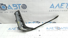 Front bumper trim, left, Audi A6 C8 19-23, gloss gray, S-Line