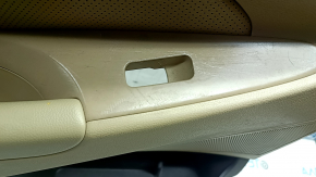 Door trim, rear left card, Hyundai Sonata 11-15, beige leather, scratches, nicks