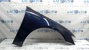 Front right wing Audi A6 C8 19-25 aluminum, blue LX5B