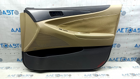 Door trim, front right card, Hyundai Sonata 11-15, beige leather, scratches