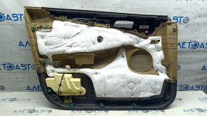 Door trim, front right card, Hyundai Sonata 11-15, beige leather, scratches