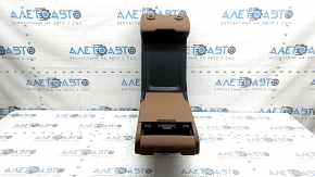 Backrest of the rear row of seats, 2nd row, central, Audi A6 C8 19-25, light brown leather