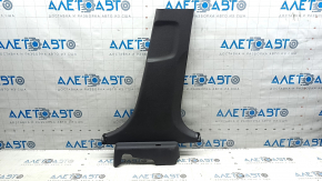 Lower right center pillar trim Hyundai Sonata 11-15 brown, scratches