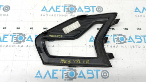 Front bumper grille right Ford Fusion mk5 19-20 for LED fog lights, gloss, sand