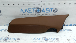 Side bolster of the 2nd row of seats, left, Audi A6 C8 19-25, light brown leather