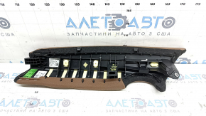 Side bolster of the 2nd row of seats, right, Audi A6 C8 19-25, light brown leather