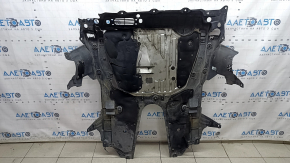 The engine protection of the Honda Insight 19-22 is torn, cracked, dented, no fragments