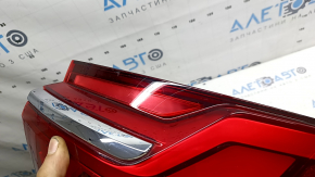 Right outer wing light Audi A6 C8 19-25 without animation with chrome molding, scratches