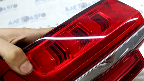 Right outer wing light Audi A6 C8 19-25 without animation with chrome molding, scratches