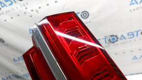 Left outer wing light Audi A6 C8 19-25 without animation with chrome molding, scratches