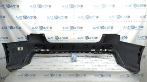 Bare rear bumper Audi A6 C8 19-25 for parking sensors without park assist, with antenna, without towing hook plug, blue, scratches, chips, pressed, tears