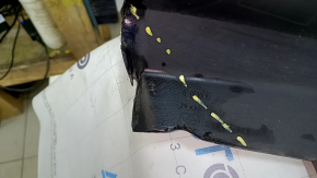 Bare rear bumper Audi A6 C8 19-25 for parking sensors without park assist, with antenna, without towing hook plug, blue, scratches, chips, pressed, tears