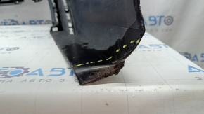 Bare rear bumper Audi A6 C8 19-25 for parking sensors without park assist, with antenna, without towing hook plug, blue, scratches, chips, pressed, tears