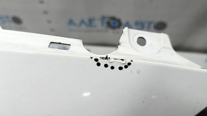 Front bare bumper Ford Fusion mk5 19-20 without parking sensors and towing hook, white, scratches, dents, non-standard holes