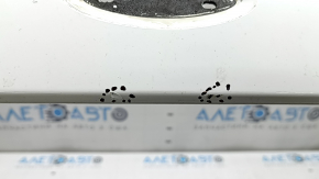 Front bare bumper Ford Fusion mk5 19-20 without parking sensors and towing hook, white, scratches, dents, non-standard holes