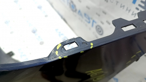 Bare front bumper Audi A6 C8 19-25 without park assist and washer, S-Line, without plugs, blue, scratches, cracked mount