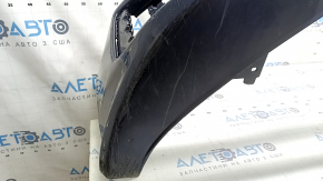 Bare front bumper Audi A6 C8 19-25 without park assist and washer, S-Line, without plugs, blue, scratches, cracked mount