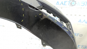 Bare front bumper Audi A6 C8 19-25 without park assist and washer, S-Line, without plugs, blue, scratches, cracked mount