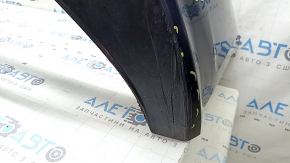 Bare front bumper Audi A6 C8 19-25 without park assist and washer, S-Line, without plugs, blue, scratches, cracked mount