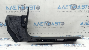 Inner door sill trim, front left, Audi A6 C8 19-25, black, scratches