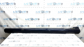 Left threshold Audi A6 C8 19-25 S-Line, blue LX5B, scratches, nicks