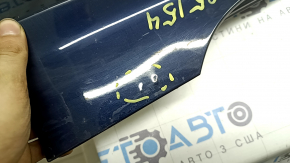 Left threshold Audi A6 C8 19-25 S-Line, blue LX5B, scratches, nicks