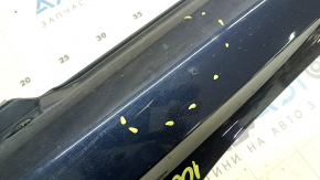 Left threshold Audi A6 C8 19-25 S-Line, blue LX5B, scratches, nicks