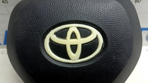 Airbag in the driver's steering wheel for Toyota Rav4 19-25, black, chrome trim