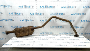 The exhaust pipe, middle part of the Subaru Forester 19-24 SK, is rusty