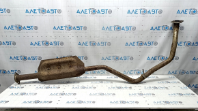 The exhaust pipe, middle part of the Subaru Forester 19-24 SK, is rusty