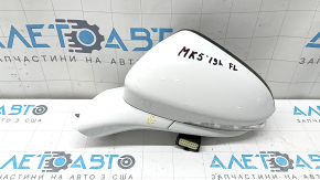 Left side mirror assembly Ford Fusion mk5 19-19 14 pins, turn signal, heated, auto-dimming, backlight, BSM, white, scratches, needs cleaning