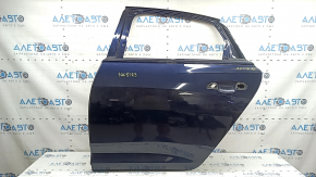 Bare rear left door Audi A6 C8 19-21 blue LX5B, with limiter and casing