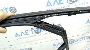Upper door molding, front left, Audi A6 C8 19-25, chrome, with glass seal, torn seal