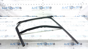 Upper rear left door molding Audi A6 C8 19-25 chrome with glass seal