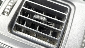 Center console trim with air vent deflector for Toyota Rav4 19-25 under cigarette lighter, black, scratches