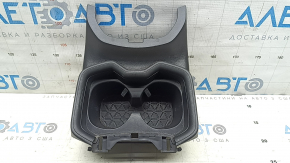 Center console trim with cup holders Toyota Rav4 19-22 black, scratches