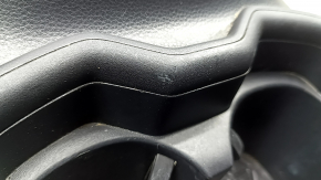 Center console trim with cup holders Toyota Rav4 19-22 black, scratches