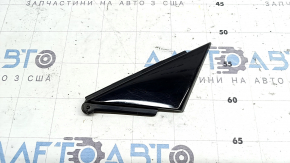 Front left door triangle Audi A6 C8 19-20 black gloss, worn