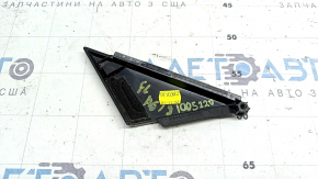 Front left door triangle Audi A6 C8 19-20 black gloss, worn