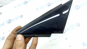 Front left door triangle Audi A6 C8 19-20 black gloss, worn