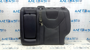 Left rear seat backrest Ford Fusion mk5 17-20, black leather, perforation, Titanium, with belt and armrest, for cleaning
