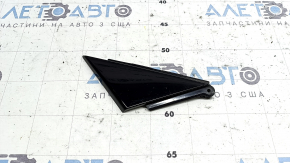 Front right door triangle Audi A6 C8 19-20 black gloss, worn