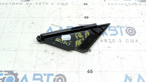 Front right door triangle Audi A6 C8 19-20 black gloss, worn